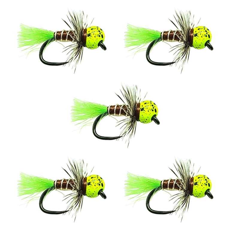colaxi 5x Wolfram -Jig -Kopf -Flying Wet Fly with Feder -Sharfen Barbless  -underwater -Nymph That Tied to Hook Tungsten for Salmon Carp Pile Yellow -  Walmart.com