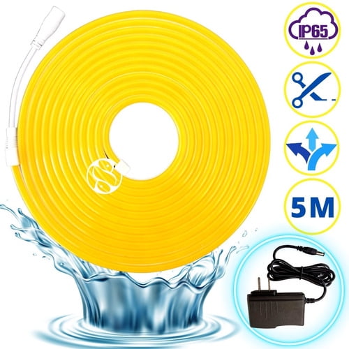 Tira LED Neón Flexible Unicolor 5 Metros con Eliminador DOSYU IP65
