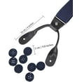 thumbnail image 3 of Men Button Suspenders Adjustable, Heavy Duty Y-Back Elastic Tuxedo Elastic Mens Suspenders with Leather Buttons End, 3 of 10