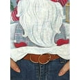 thumbnail image 5 of Gvmfive Women Plus Size Christmas Ugly Print Long Sleeve Shirt Tops, 5 of 5