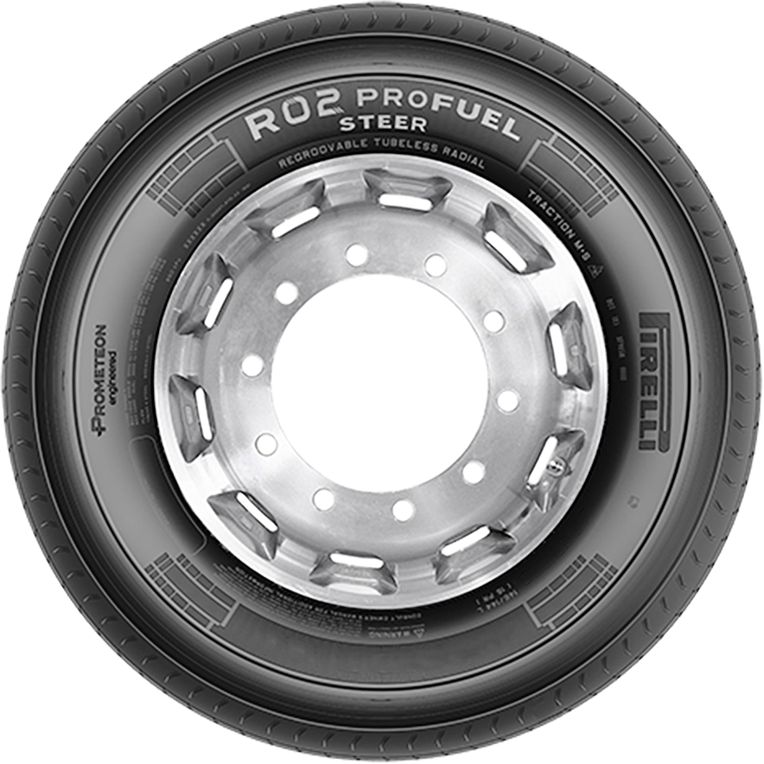 Pirelli R02 Profuel Steer 225/70R19.5 G/14PLY Commercial Tire