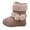 Beige, variant on AnuirheiH Toddler Snow Boots For Girls Kids Outdoor Shoes Non Slip Booties With Side Zipper 4$ off 2nd item
