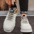 thumbnail image 6 of XIMIN Men's Non Slip Work Shoes - Lace Up Breathable Food Service Sneakers for Restaurant Kitchen Outdoor Hiking and Daily Work Shifts (Beige, 9.5), 6 of 6