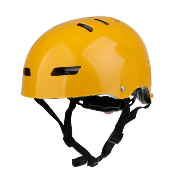 2x Hombre Mujer ejercicio Acuáticos Casco de Protección Casco para Kayak de Montaña - Amarillo brillante Cola Casco de seguridad