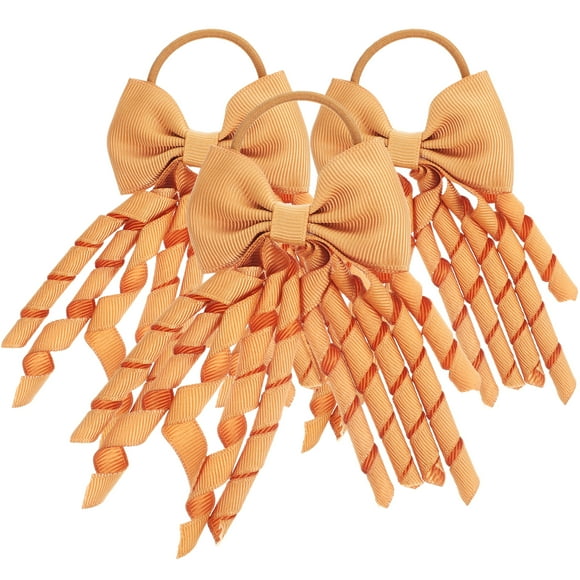 3 Pcs Porte-Queue de Cheval Nœuds de Cheveux Bandes de Nœud pour Cheerleader