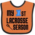 thumbnail image 3 of Inktastic My 1st Lacrosse Season Boys Baby Bib, 3 of 4