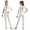 White, variant on Aislor Kids Girls Rhinestone Long Sleeve Gymnastics Leotard Figure Ice Skating Jumpsuit Full Body Bodysuit Unitard Size 6-16 Red 8