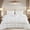 White, variant on White Comforter Set,Waterfall Ruffle Shabby Chic Farmhouse Bedding Sets,Soft Fluffy Boho Comforters Sets,Vintage Ruffled 3 Pcs Lightweight Quilt Set