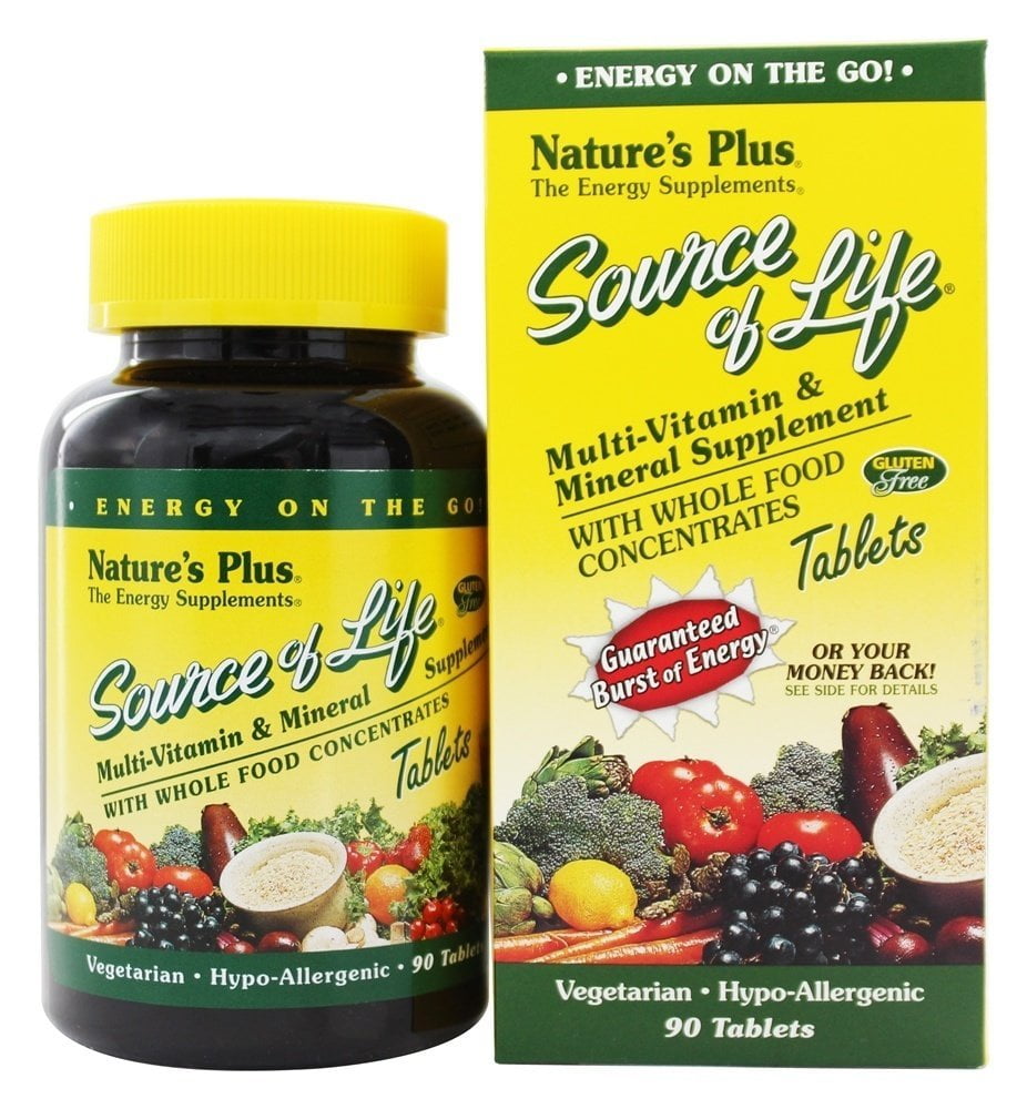 , Complete Vitamin & Mineral Profile By Natures Plus Source Of Life
