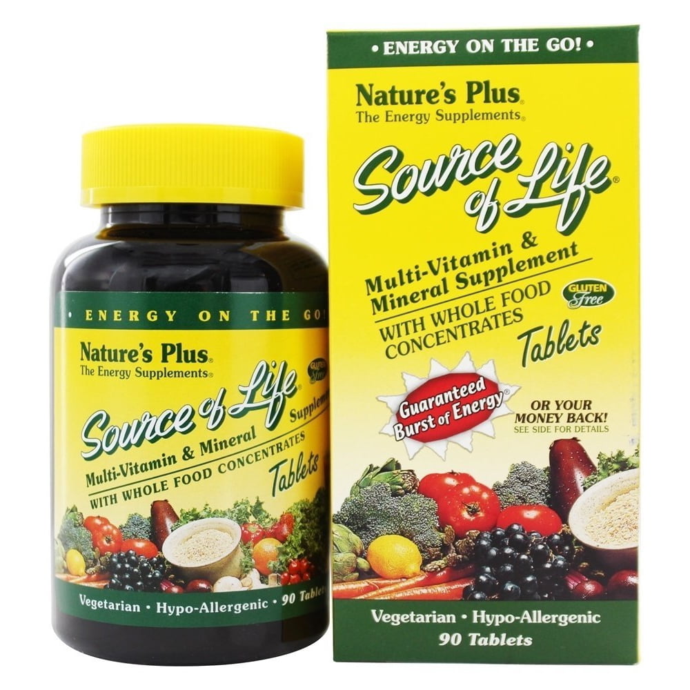 , Complete Vitamin & Mineral Profile By Natures Plus Source Of Life