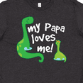 thumbnail image 4 of Inktastic My Papa Loves Me Dinosaur Youth T-Shirt, 4 of 5