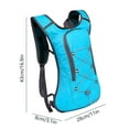 thumbnail image 3 of Lksixu Hydration Backpack with 2L Water Bladder, Lightweight Breathable Water Backpack for Men and Women, Large Capacity Hiking Backpack Waterproof Hydration Pack for Cycling Camping Running Climbing, 3 of 7