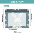 thumbnail image 2 of Rabbits with Bows A4 Pencil Pouch 3 Ring Zipper Pencil Pouches Pencil Case for Binder Cosmetic Bag 2 Pack, 2 of 6