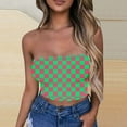 thumbnail image 4 of Bnwani Push Up Strapless Bras for Women Sleeveless Strap Solid Printed Bra Green Size S-3xl, 4 of 5