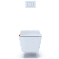thumbnail image 3 of TOTO CWT449249CMFG#WH SP Hung Square-Shape Toilet and DuoFit in-Wall 1.28 and 0.9 GPF Dual-Flush Tank System with Copper, 3 of 5