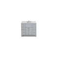thumbnail image 3 of Bellaterra-Home 39 in. Single Sink Vanity in French Gray finish with Engineered Quartz Top, 3 of 10