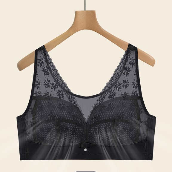 Gufahion Womens Bras Lace Bralette Wirefree Bra Comfortable Bras for Women, Push Up Bras Everyday Bras, Gifts for Her