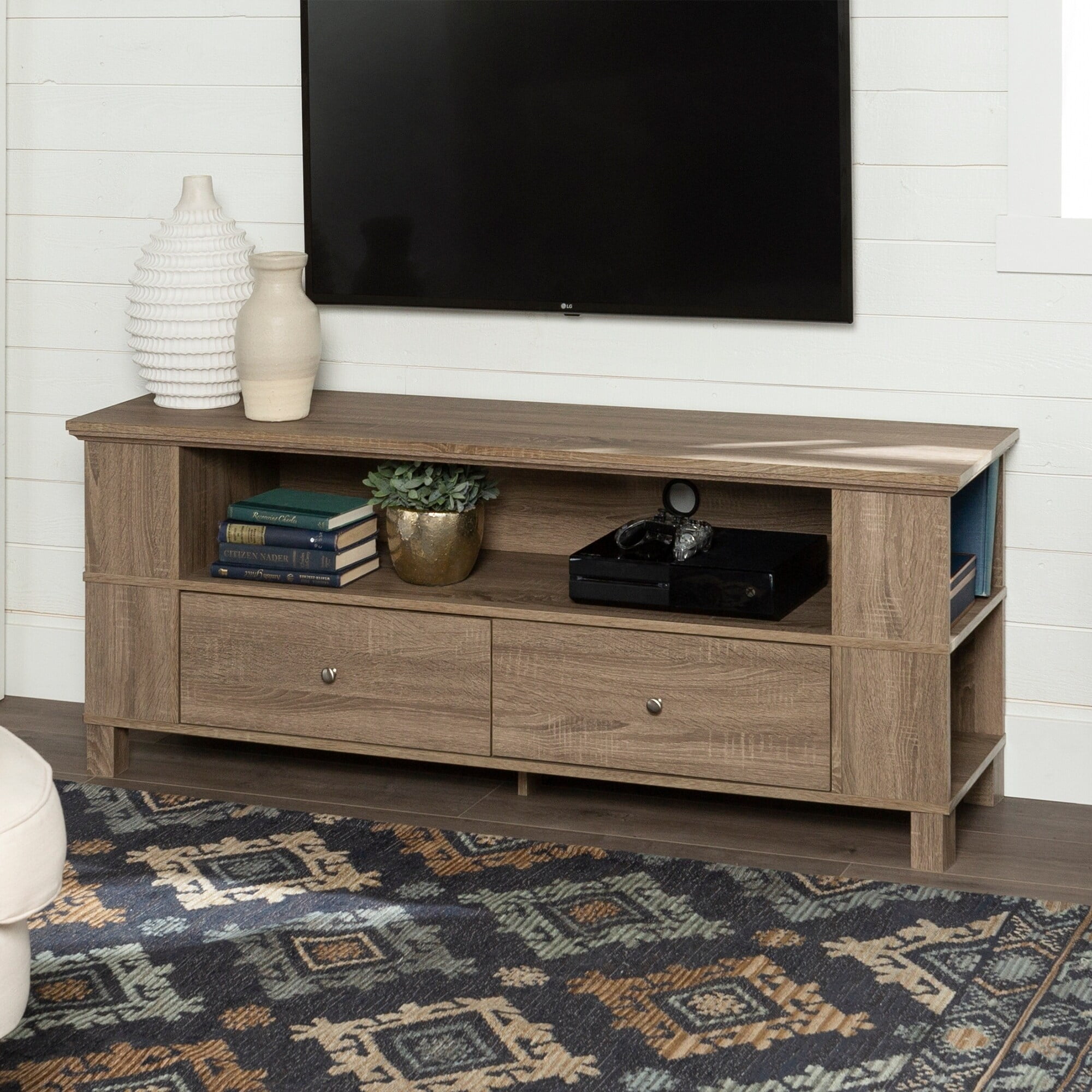 Middlebrook Designs 59inch Driftwood TV Stand Storage Console