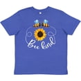 thumbnail image 3 of Inktastic Bee Kind Bees and Sunflower Youth T-Shirt, 3 of 5