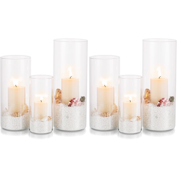 Glass Cylinder Candle Holder