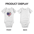 thumbnail image 3 of United States Flag Heart Love Baby Clothing Bodysuits Boy Girl Clothes, 3 of 5