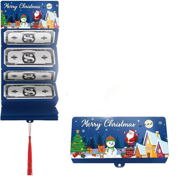 Sobre Rojo Paquete de 2 huchas navideñas con sobre rojo y 10 ranuras para tarjetas para guardar regalos navideños y sorpresas de fiesta Yulucky