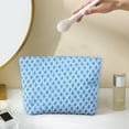 thumbnail image 5 of Waterproof Travel Toiletry Bag Cosmetic Storage Organizer Portable Zipper Pouch for Makeup Stationery 10x7 Inches Polyester Mint, 5 of 5