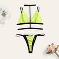 thumbnail image 5 of Levmjia Women's Lingerie Set Lace Deep V Push Up Bra and Thong Set Adjustable Straps for Valentine Honeymoon Comfortable and Breathable for Everyday Wear, 5 of 7