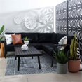 thumbnail image 6 of Pemberly Row Lightweight Outdoor Sectional with Black Cushions in Black Aluminum, 6 of 18
