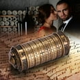 thumbnail image 4 of Retro Birthday Valentine Gift Box Cylinder Lockbox Da Vinci Code Alphabet Locks, 4 of 8