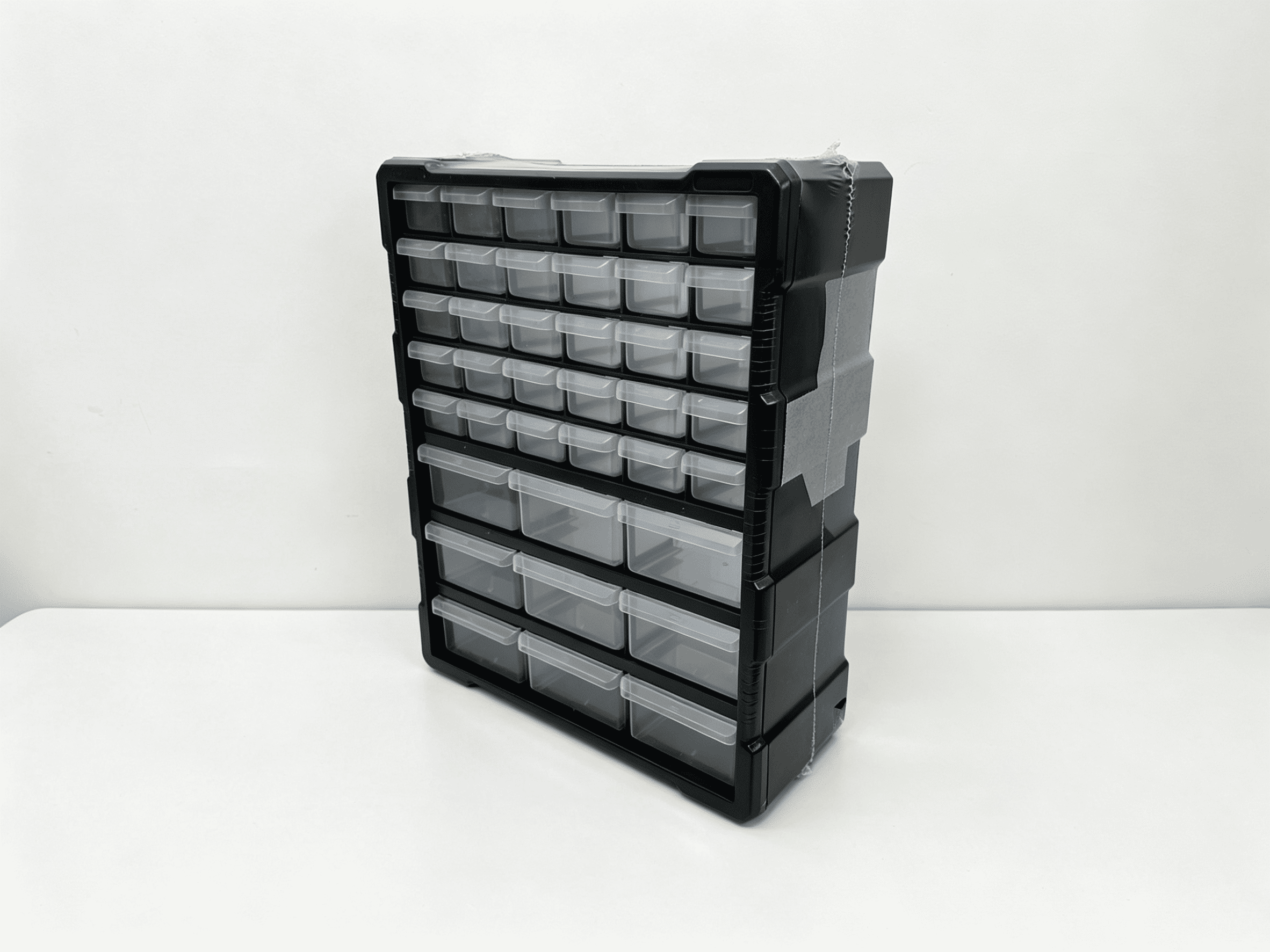 Homeworks Armoire de rangement en plastique à 12 bacs pour pièces, quincaillerie et bricolage