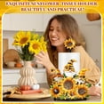 thumbnail image 2 of VIB Sunflower Paper Towel Holder Summer Sunflower Gnome Kitchen Decor and Accessories Rustic Farmhouse Dispenser Kitchen Paper Holder Stand with Round Base for Countertop Toilet Home Accessories, 2 of 13
