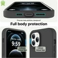 thumbnail image 3 of Funda de Silicona Engrosada para iPhone 12 Pro Max, Negro, 3 of 7