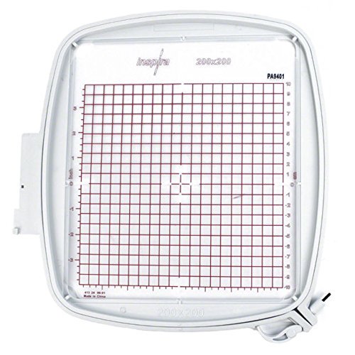 Embroidex Cerceau Brodé pour Husqvarna Viking Épique, Designer Diamant, Rubis Topaze 8 Pouces x 8 Pouces Quilters Cerceau...