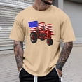 thumbnail image 3 of Independence Day T Shirts for Men 2026 Summer Casual Short Sleeve Crewneck Us Flag Tractor Graphic Tees Farmers Tshirt, 3 of 5
