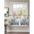 thumbnail image 2 of Blue Birds Sheer Curtains 2 Panels Set Birch Tree Spring Animal Lihgt Filtering Rod Pocket Voile Drape, Semi Sheer Window Curtains for Bedroom Living Room, 52"x45", 2 of 5