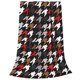 thumbnail image 2 of Balery Houndstooth Green Red Manta de Felpa Suave y Acogedora – Cobija de Franela Aterciopelada para Cama, Lavable y Cálida para Sofá, Mascotas, Transpirable-40"x30", 2 of 7