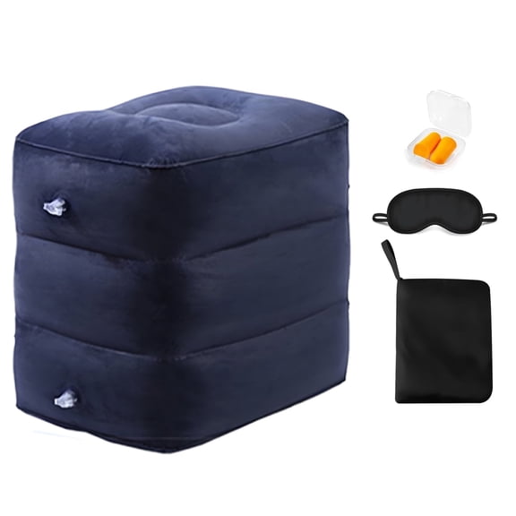Arsvita Inflatable Foot Rest for Air Travel, Blow up Car Seat Foot Rest for Kids, Toddler Airplane Bed Seat Extender for Long Flight, Portable Plane Pillow