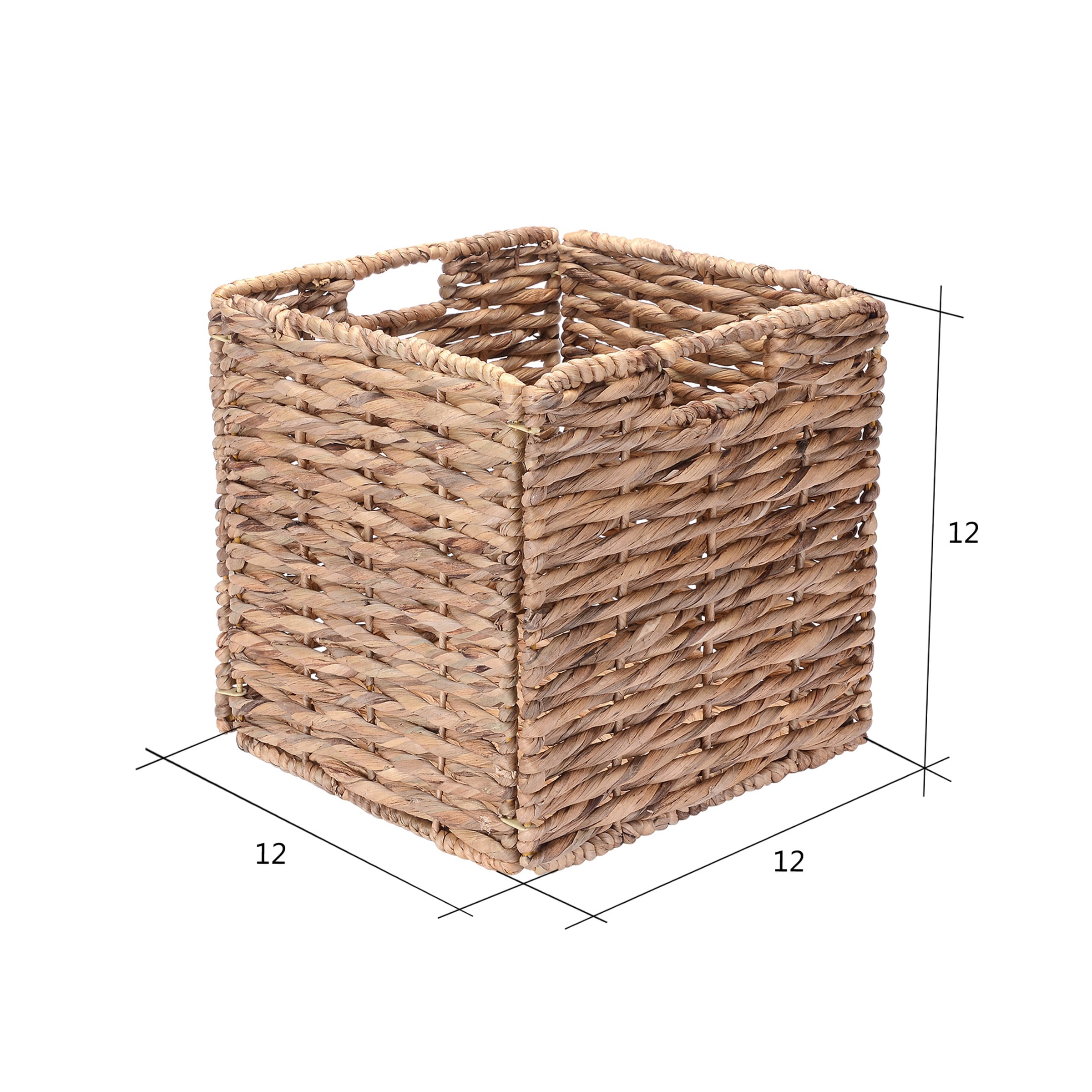 DTX International Water Hyacinth Storage Basket, Set of 2