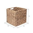 thumbnail image 5 of DTX International Water Hyacinth Storage Basket, Set of 2, 5 of 5
