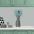 thumbnail image 4 of Carolines Treasures 8576TH68 Tropical Fish on Teal Leash or Key Holder Triple Hook multicolor, 4 of 4