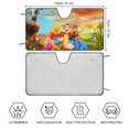 Winnie The Pooh Curved Windshield Sunshade Folding Style Auto Shade