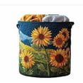 thumbnail image 1 of Lekihaqq Quilted Laundry Basket Storage Home Hamper Soft Fabric Foldable Collapsible Blanket Toy Organizer For Bedroom Bathroom Living Room, 1 of 6