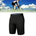 thumbnail image 4 of Pantalones cortos deportivos de compresión de alta elasticidad frescos de secado rápido transpirables pantalones cortos deportivos para hombres para entrenamiento correr montar negro L, 4 of 11