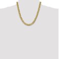 thumbnail image 2 of 14k Yellow Gold 20 Inch 8.5mm Curb Chain Necklace Pendant Charm Beveled, 2 of 9