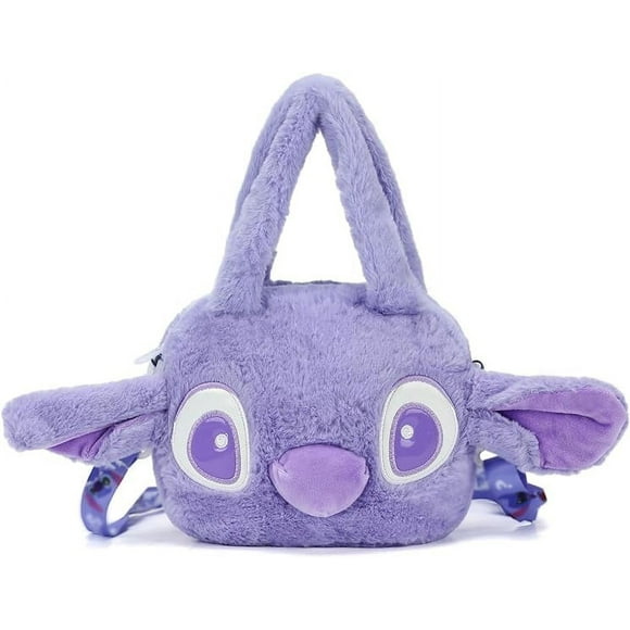 Stitch plush animal soft doll,adjustable shoulder strap crossbody bag, Cute Plush Toy for Boys and Girls (violet) Best Gifts For Children Kids Friend Fans Birthday gift