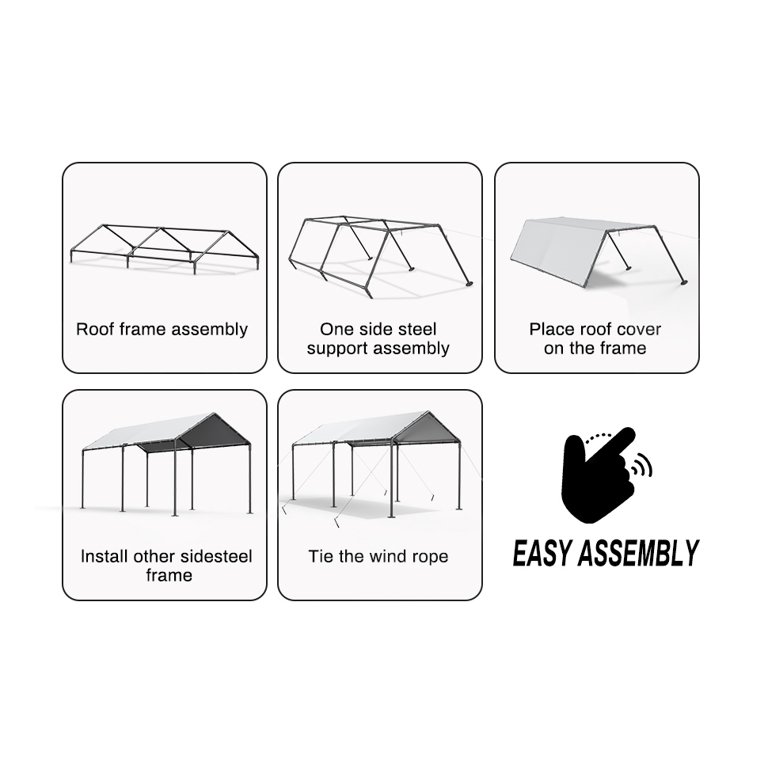 Harbor Freight 10 Ft X 20 Portable Car Canopy Product, 45 OFF