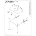 thumbnail image 4 of Kingston Brass LMS3622M8SQ1 Habsburg 36" Carrara Marble Console Sink with Brass Legs (8-Inch, 3-Hole), Carrara Marble White/Polished Chrome, 4 of 6