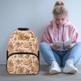 thumbnail image 2 of Aplkyhs School Backpack for Boys Girls Ages 6-18 Ergonomic Padded Adjustable Straps Large Capacity Multi Compartment Bookbag for Elementary Middle High School Capybara Orange, 2 of 7