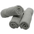 thumbnail image 3 of Luxury Hotel & Spa Collection, 100% Turkish Cotton 700 GSM Cloth, for Body wash, Makeup Remover & Facial Cleaning, face, Dobby Border Soft washcloths Towel Set 13" X 13", Gray, Set of 6, 3 of 5